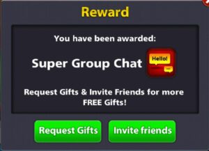 8 ball pool free chat pack