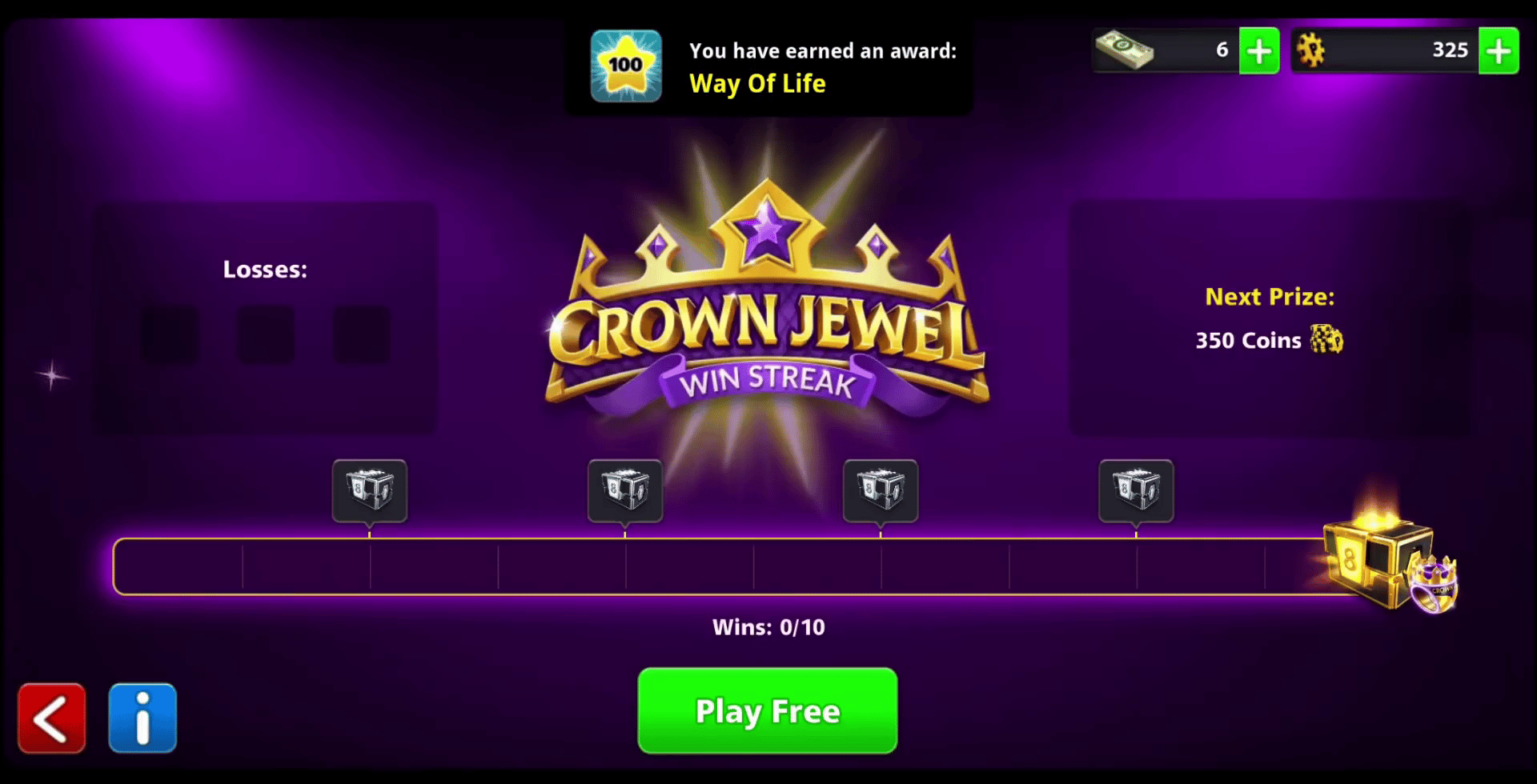 crown jewel win streak