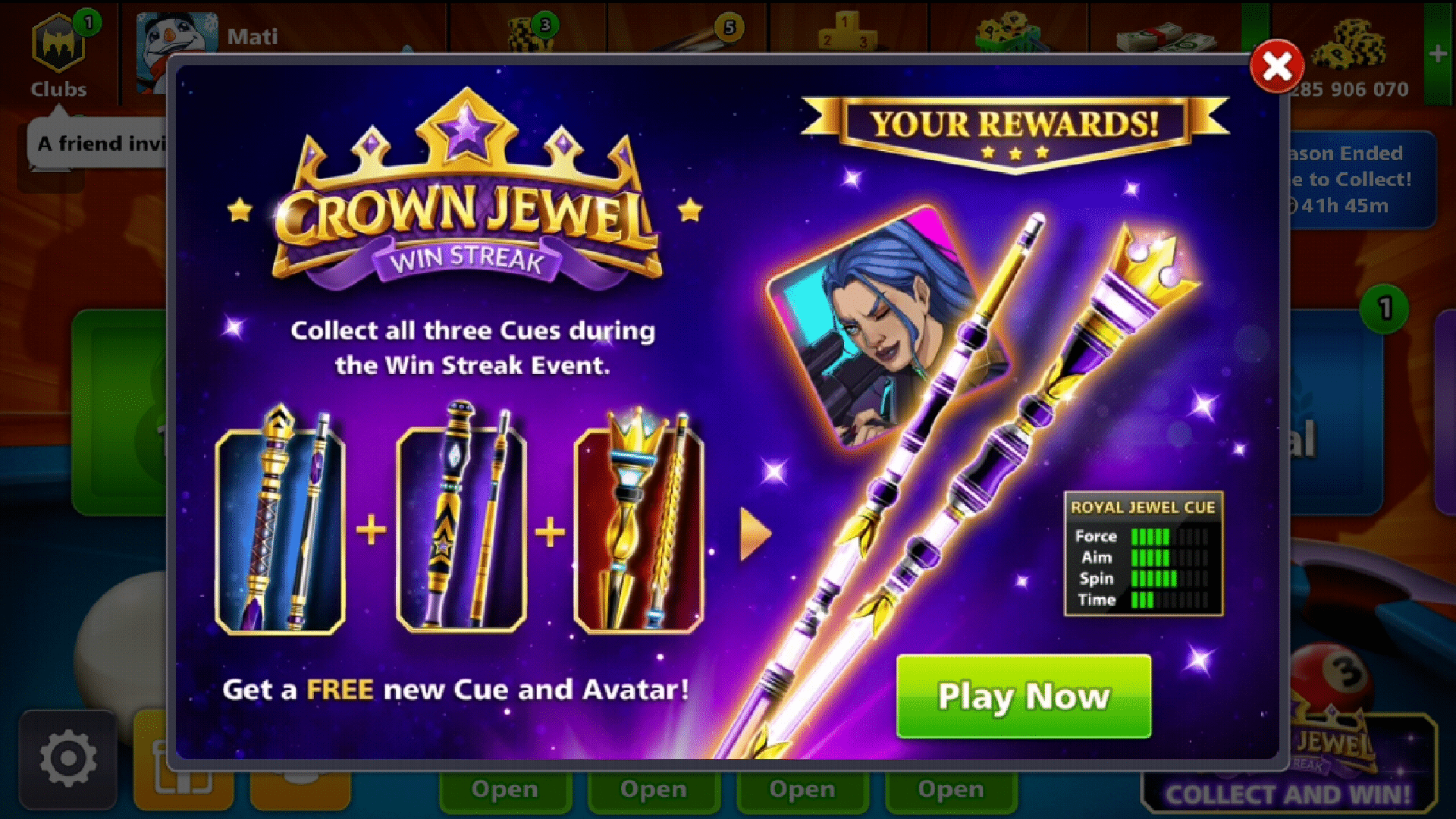 8 ball pool crown jewel