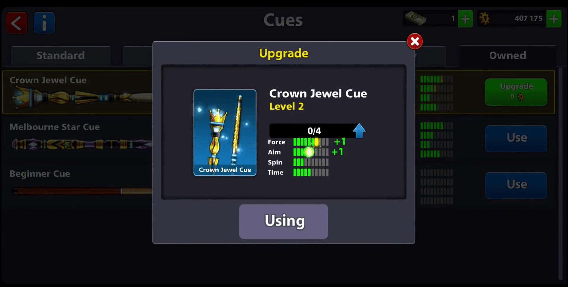 royal jewel max level cue