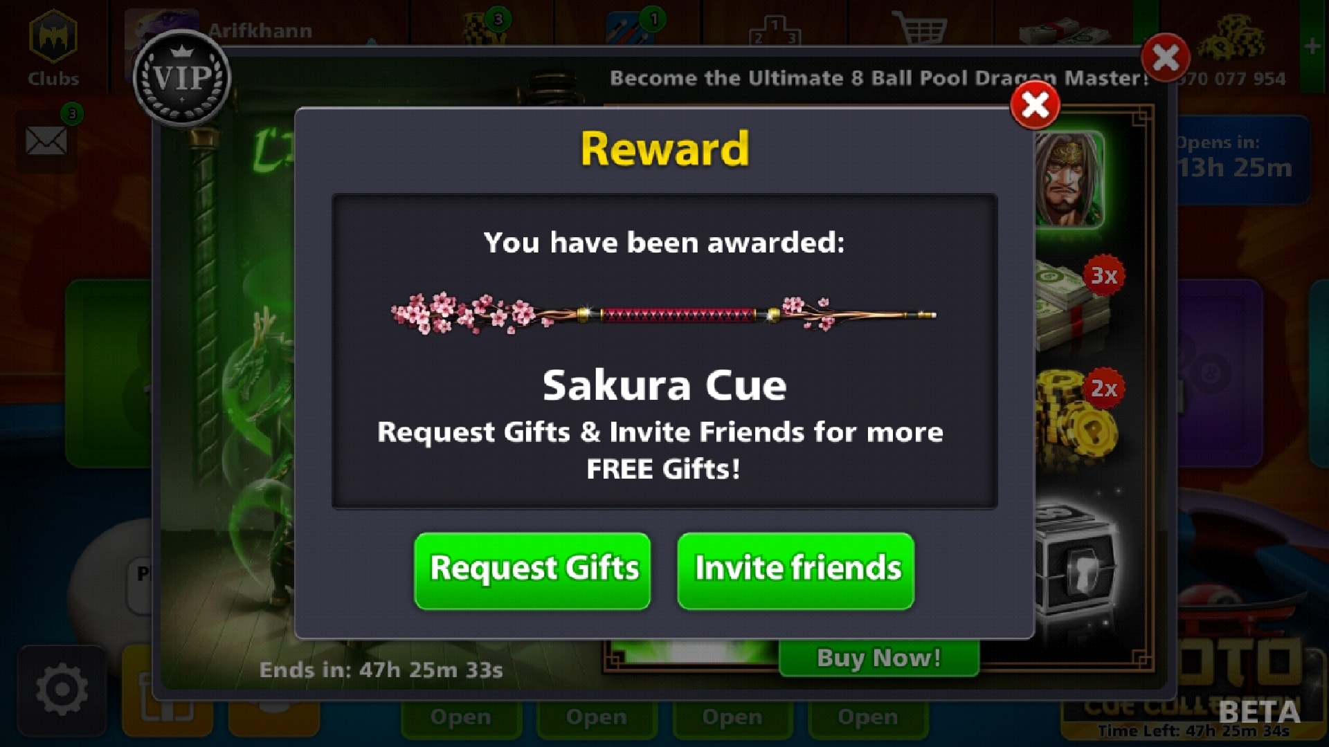 8 Ball Pool Free Sakura Cue Reward Link Today (Updated)