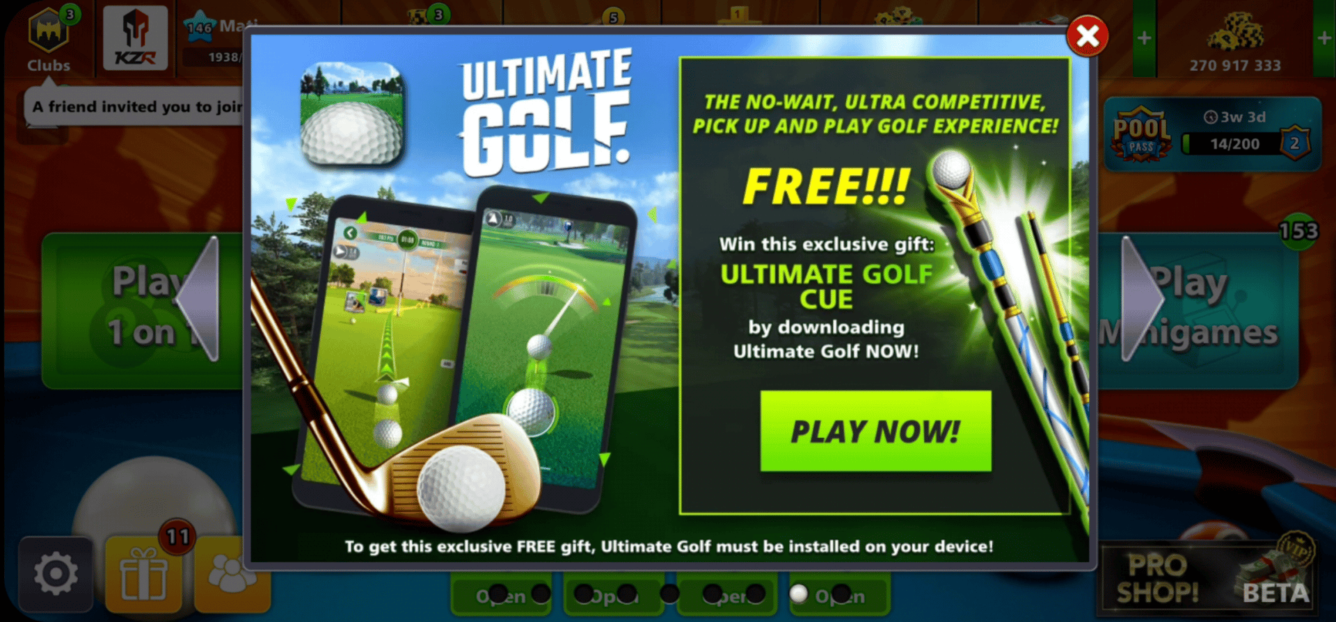 ultimate golf offer