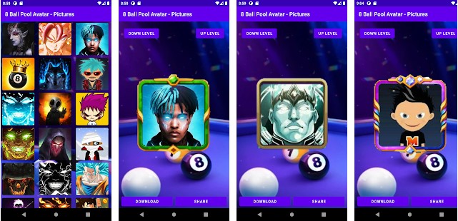 8 ball pool avatar app